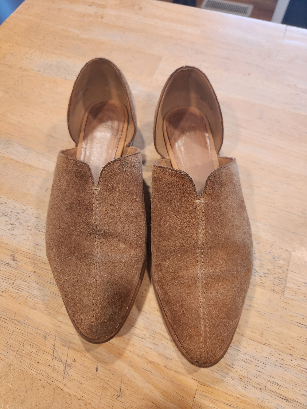 Frye And CO. Suede Slip-On Loafers in Brown